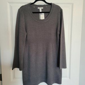 Style & Co Long Sweater, Gray, Size Large (NWT)
